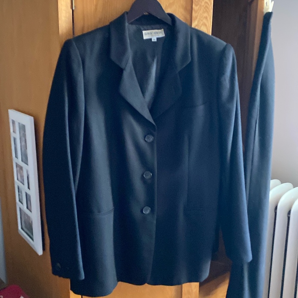 Giorgio Armani 3 piece suit. Jacket, sleeveless top, pants, size 14.